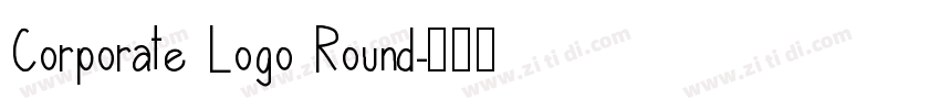 Corporate Logo Round字体转换